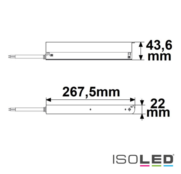 Track48 Inline-Trafo schwarz, 150W, 48V DC