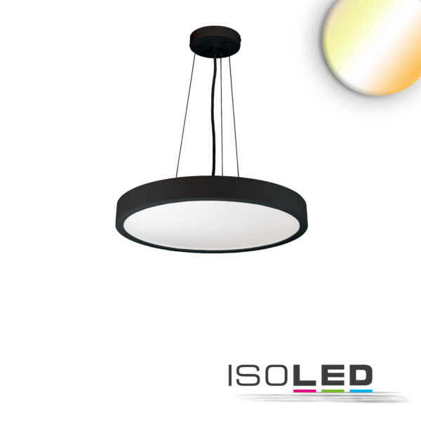 LED Hängeleuchte UGR<19 2H, schwarz, 20W|30W, IP42, DN400, 2700|3000|4000K, dimmbar, exkl. Kabel
