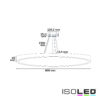 LED Hängeleuchte UGR<19 2H, schwarz, 60W|70W, IP42, DN800, 2700|3000|4000K, dimmbar, exkl. Kabel