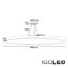 LED Hängeleuchte UGR<19 2H, schwarz, 80W|100W, IP42, DN1000, 2700|3000|4000K, dimmbar, exkl. Kabel