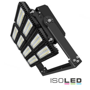 LED Flutlichtanlage 900W, 130x25°, 4 Module (Lichtpunkte), DALI dimmbar, 3000K, IP66