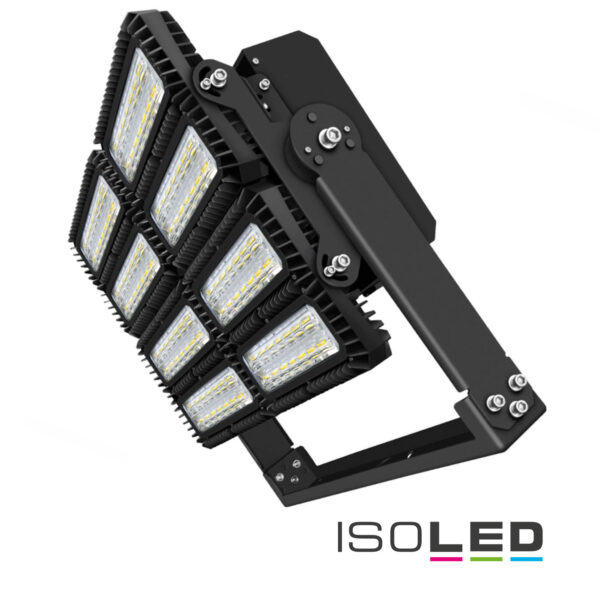 LED Flutlichtanlage 900W, 130x25°, 4 Module (Lichtpunkte), DALI dimmbar, 3000K, IP66