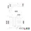 LED Flutlichtanlage LW 500W, 130x25°, 1 Modul (Lichtpunkt), DALI dimmbar, neutralweiß, IP66