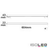 Track48 Linearleuchte 60cm weiß, 20W, 120°, 48V DC, 3000K, CRI90, prismatisch, Line+, DALI dimmbar