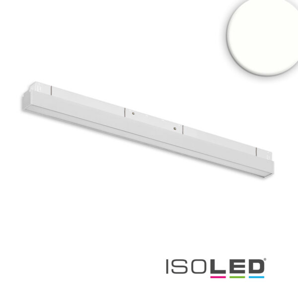 Track48 Linearleuchte 60cm weiß, 20W, 120°, 48V DC, 4000K, CRI90, prismatisch, Line+, DALI dimmbar