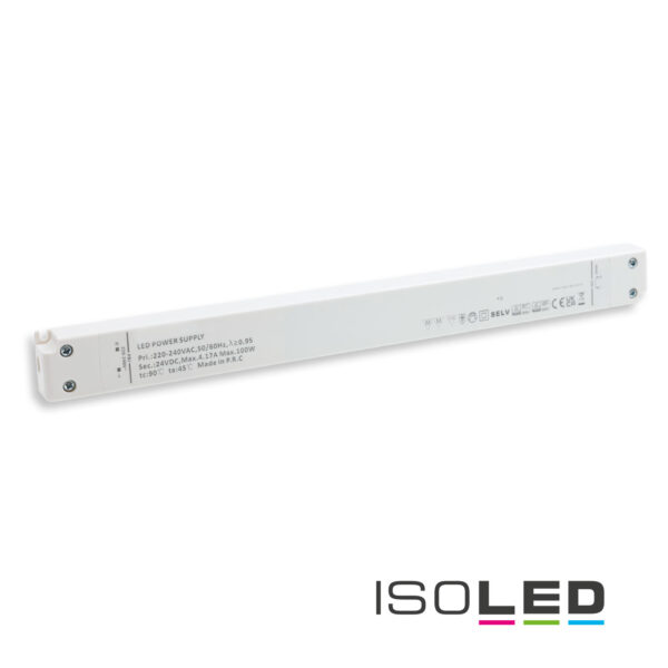 LED Trafo 24V/DC, 0-100W, SELV, ultraflach