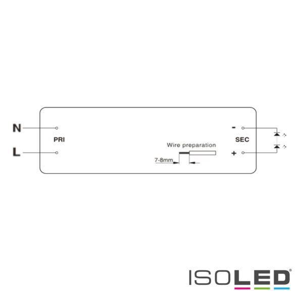 LED Trafo 24V/DC, 0-100W, SELV, ultraflach