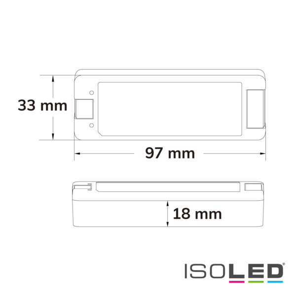 Sys-Pro Push/Funk Soft-On/Soft-Off PWM-Dimmer, 1 Kanal, 12-48V DC 8A