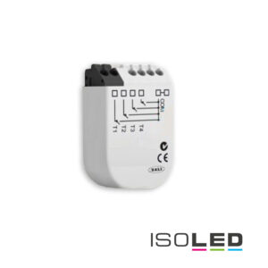 DALI Funktransmitter zur Initiierung von 4 Wirkbereichen am DALI Bus via 4 Push-Taster, Batt.Betrieb