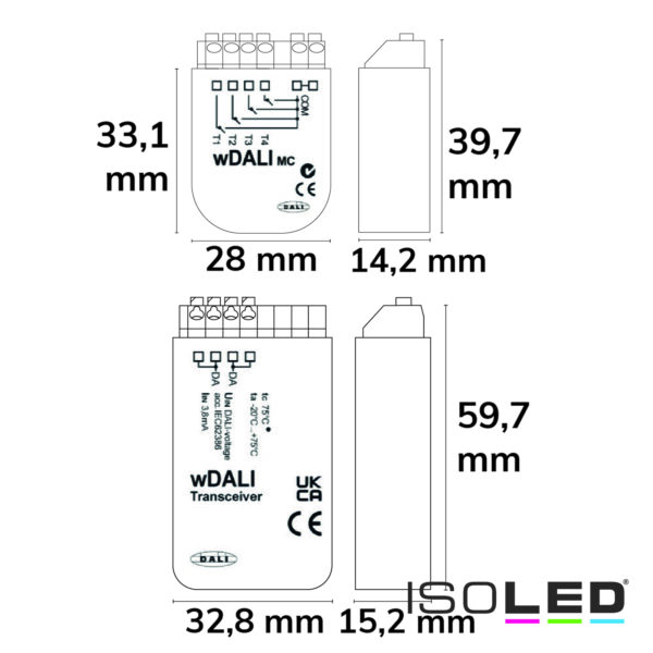 SET aus 116822 DALI Funktransmitter und 116927 DALI Receiver