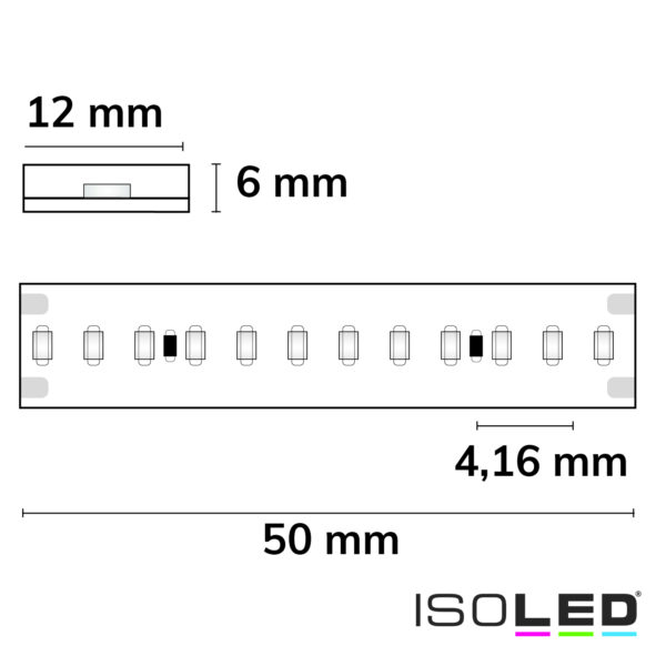 LED AQUA CRI927 Linear 48V Flexband, 8W, IP68, 2700K, 5m Rolle, 240 LED/m