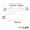 LED Aufbau/Einbauleuchte Flex Pro 300x300, 22W, weiß, 120lm/W, 3000|3500|4000K, dimmbar