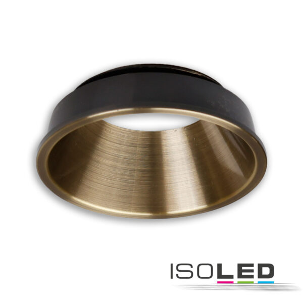 Cover für LED Spot und LED Modul SYS-GU10, messing gebürstet, rückversetzt, UGR<12