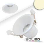 LED Einbaustrahler BACK60-68, weiß matt, rund, 5W, CRI90, 3000K, rückversetzt, UGR<12, dimmbar