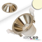 LED Einbaustrahler BACK60-68, nickel geb., rund, 5W, CRI90, 2700K, rückversetzt, UGR<12, dimmbar