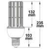 E27/E40 Corn 44W, 360°, neutralweiß