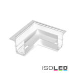 Track48 Eckschiene 90° horizontal für Trockenbauschiene, weiß, nicht stromführend