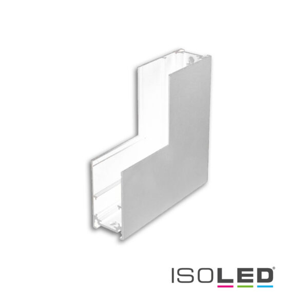 Track48 Eckschiene 90° vertikal für Aufbauschiene, weiß, nicht stromführend