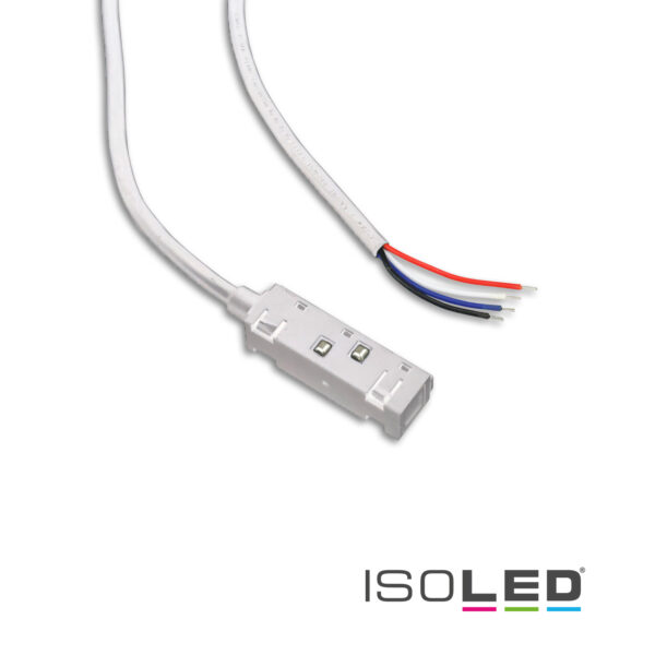 Track48 Stromeinspeisung mit 200cm Anschlusskabel, weiß, max. 6A, 4-polig (+|-|DALI+|DALI-)