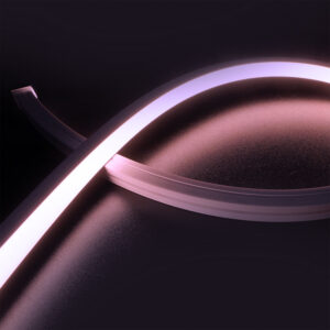 LED NEON RGB Flexband B13H13, 24V DC, 12W, IP67, 5m Rolle, 140 LED/m, inkl. Montageclips