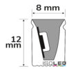 LED NEON930 Flexband B08H12, 24V DC, 12W, IP67, 3000K, 5m Rolle, 140 LED/m, inkl. Montageclips