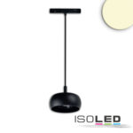 Track48 Hängeleuchte Circle 8W, 45°, 48V DC, schwarz, 3000K, DALI dimmbar