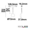 Track48 Leuchte Sunglow flexible schwarz 5,5W, 160°, 48V DC, 2000K