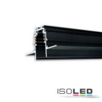 Track48 Trockenbauschiene, schwarz, 200cm, 4-polig, inkl. Endkappen und Schutzcover