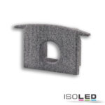 Endkappe EC228 für Profil MAXI-EB V2, grau, gerade, mit Kabeldurchführung, 1 STK