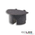 Endkappe EC232 für Profil MAXI-EB V2, grau, rund, mit Kabeldurchführung, 1 STK