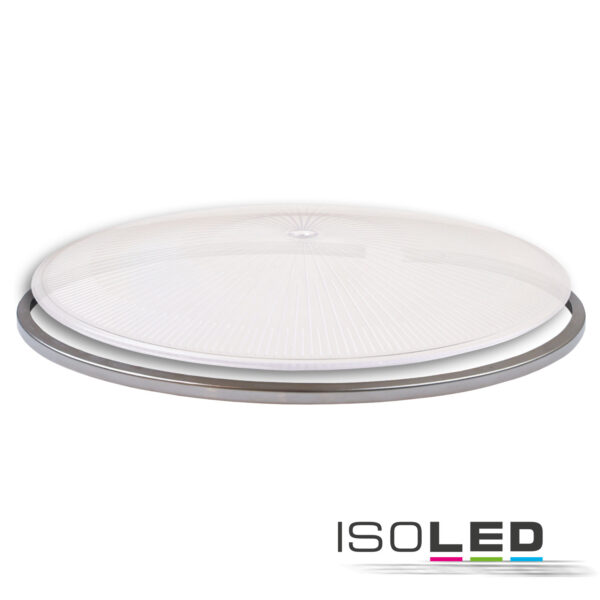 Scheibe für PC Reflektor der Hallenleuchten Serie FL2, transparent, mit Ring und Feder