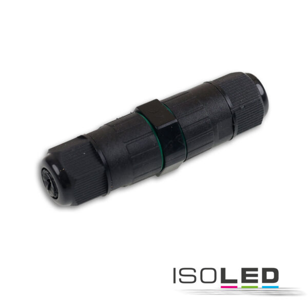 Kabelverbinder IP68, 2-polig 0.75-2.5mm² mit Federklemme, max. 250V 16A, Manteldm. 6-8mm