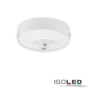 Deckenbaldachin rund, weiß, für Kabel mit bis zu max. 9,8mm Manteldurchm.