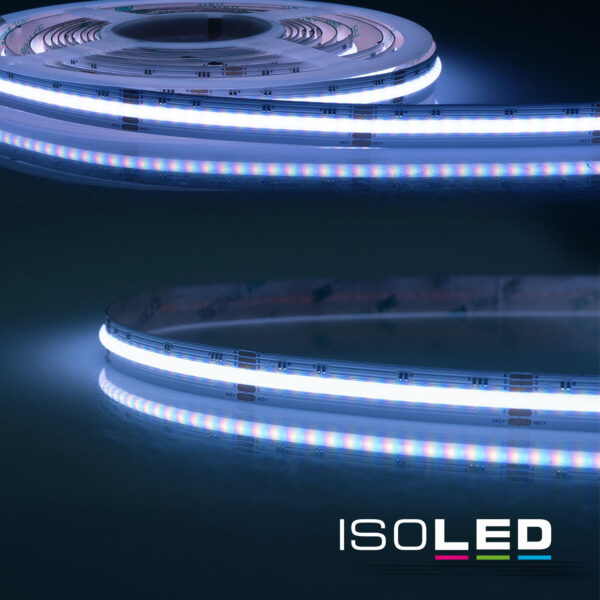 LED AQUA COB RGB+WW Linear Flexband, 24V DC, 20W, IP68, 5m Rolle, 896 LED/m