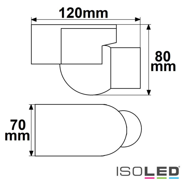 PIR Bewegungsmelder weiß, 230V, max. 4A, 180° max. 10m Detektionsradius, IP44, Aufputzmontage