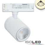 3-Phasen Schienen-Strahler fokussierbar, 42W, 20°-70°, weiß matt, 3000K, CRI92, dimmbar