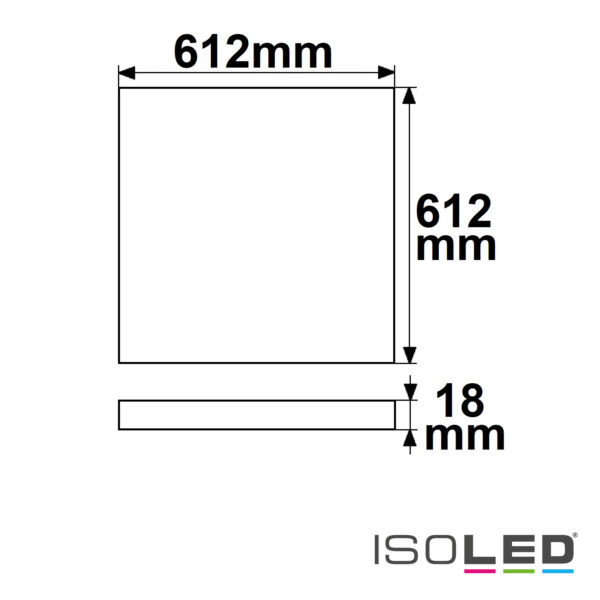 Infrarot-Panel PREMIUM Professional 320, 612x612mm, 305W