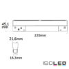 Track48 Wallwasher 22cm weiß, 12W, 100° asymetrisch, 48V DC, 4000K, CRI90, Line+, DALI dimmbar