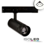 3-Phasen Schienen-Strahler fokussierbar, 24W, 20°-55°, schwarz matt, 4000K, dimmbar