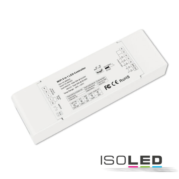 Sys-Pro + Zigbee 3.0 Push/Funk 1-5 Kanal Multi-PWM-Dimmer, 12-24V DC 5x6A, 36-48V DC 5x4A