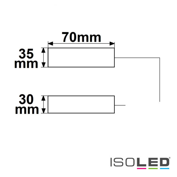 Anschlussbox 2x3-polig, 0,5-2,5mm², max. 450V/16A zur Durchverkabelung, mit 30cm Anschlussleitung