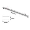 FastFix LED Linearsystem IP54 Modul 1,5m 25-75W, 4000K, 30°, DALI dimmbar