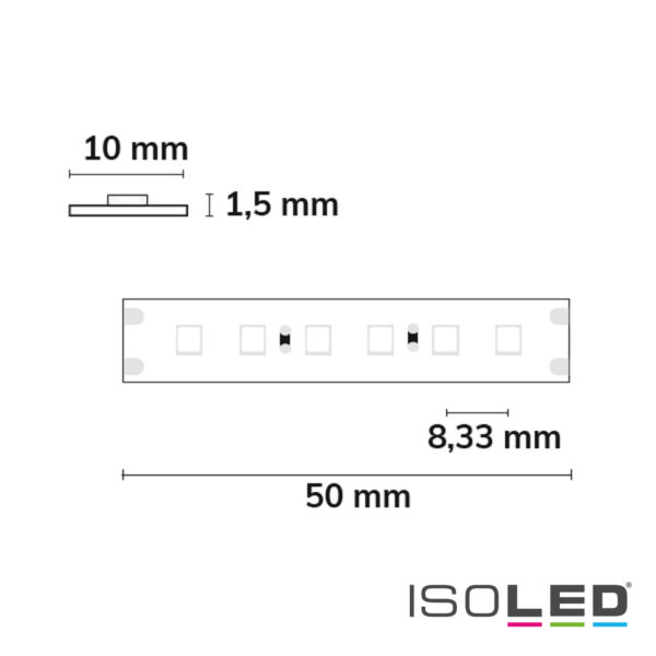 LED CRI819/840 CCT Flexband, 24V DC, 10W ww | 10W nw, IP20, Amber+Lime, 5m Rolle, 240 LED/m