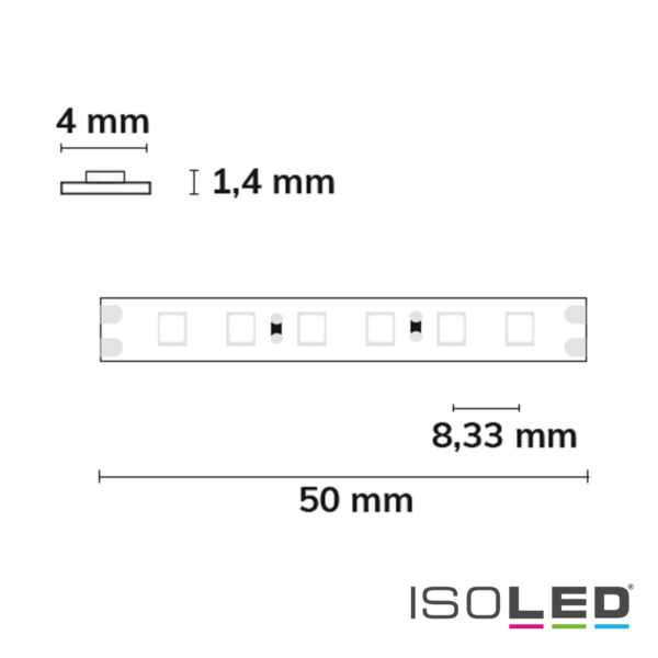 LED CRI841 Flexband, 24V DC, 15W, IP20, Lime, 4100K CRI80, 5m Rolle, 120 LED/m