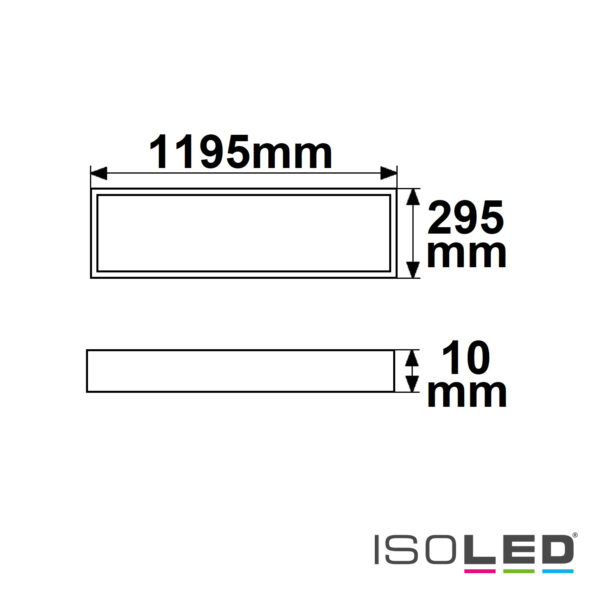 LED Panel Professional Line 1200 UGR<19 4H/8H, 26W, Rahmen weiß RAL 9016, neutralweiß