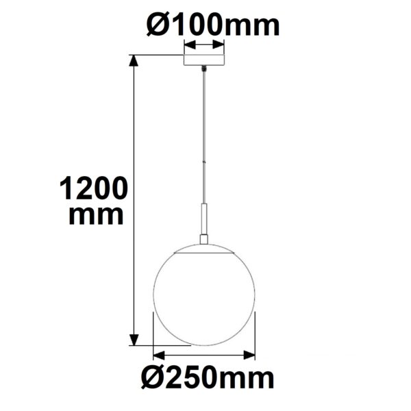 Hängeleuchte Metall schwarz, rund, rauchglas, 1xE27 Fassung, exkl. Leuchtmittel