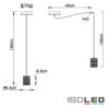Hängeleuchte Metall schwarz, 120cm Kabel, 1xE27 Fassung, exkl. Leuchtmittel