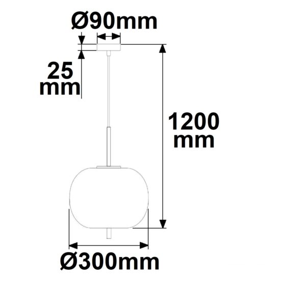 Hängeleuchte Metall schwarz, rauchglas, 1xE27 Fassung, exkl. Leuchtmittel