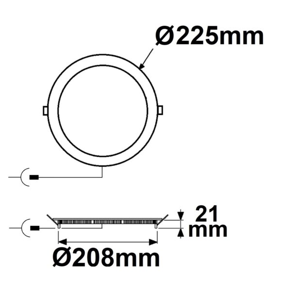 LED Downlight, 18W, rund, ultraflach, blendungsreduziert, weiß, warmweiß, dimmbar CRI90