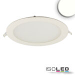 LED Downlight, 18W, rund, ultraflach, blendungsreduziert, weiß, neutralweiß, dimmbar CRI90